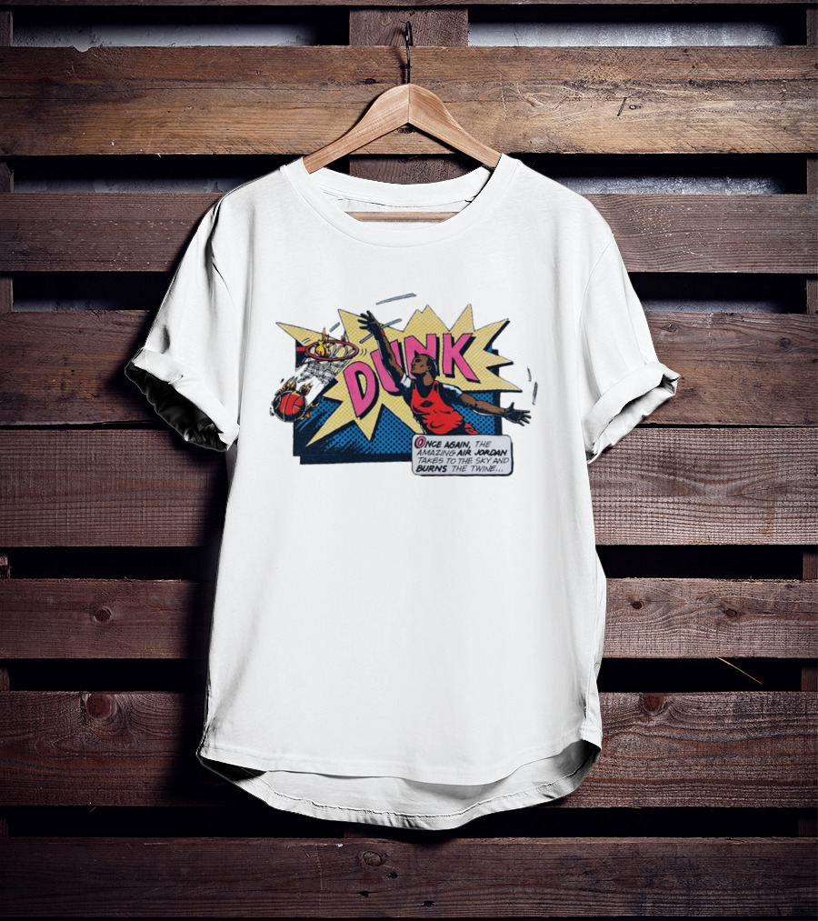 Dunk Jordan Comics Amazing Air Jordan Sky Burns The Twine T-Shirt