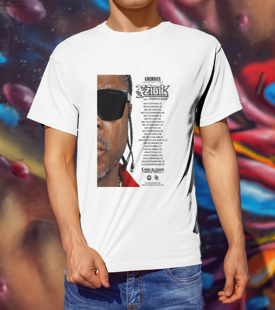 XZIBIT EU Tour 2026 Event Details Featuring Live Performances T-Shirt