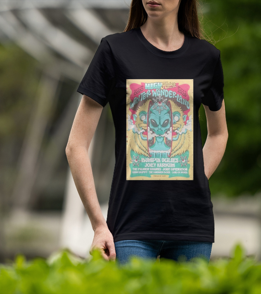 Cleveland Ohio High Hopes Winter Wonderland 2026 Bumpin Uglies Joey Harkum The Palmer Squares Joint Operation January 31 T-Shirt