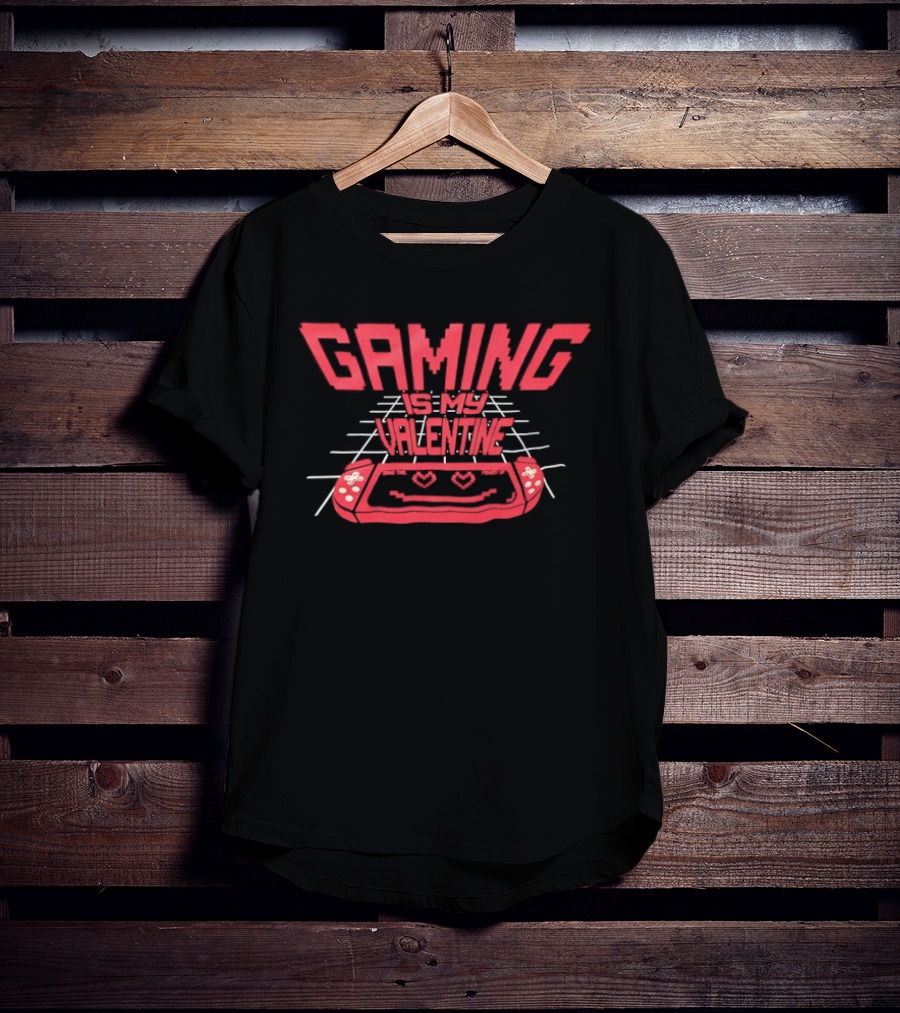 Gaming Is My Valentine Retro Controller T-Shirt