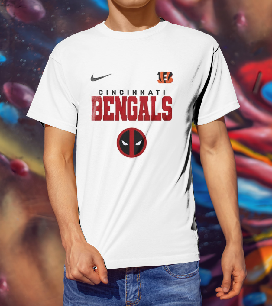 Nike Cincinnati Bengals Deadpool Icon Collaboration T-Shirt