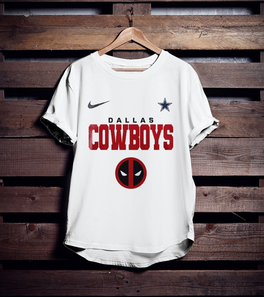 Dallas Cowboys Deadpool Collaboration Nike Star T-Shirt