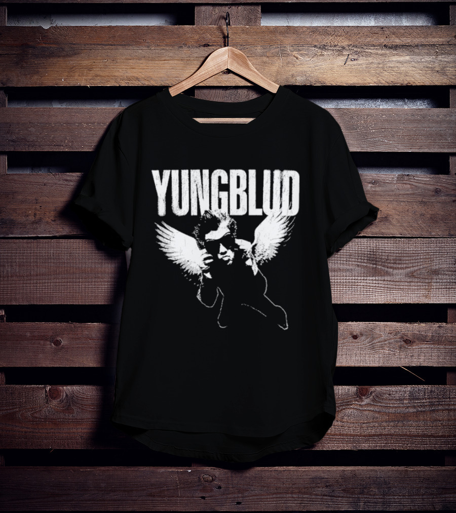 Yungblud Angel Wings Monochrome T-Shirt