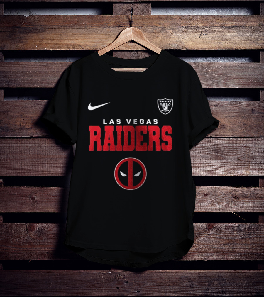 Las Vegas Raiders Deadpool Let's F***ing Go Nike T-Shirt