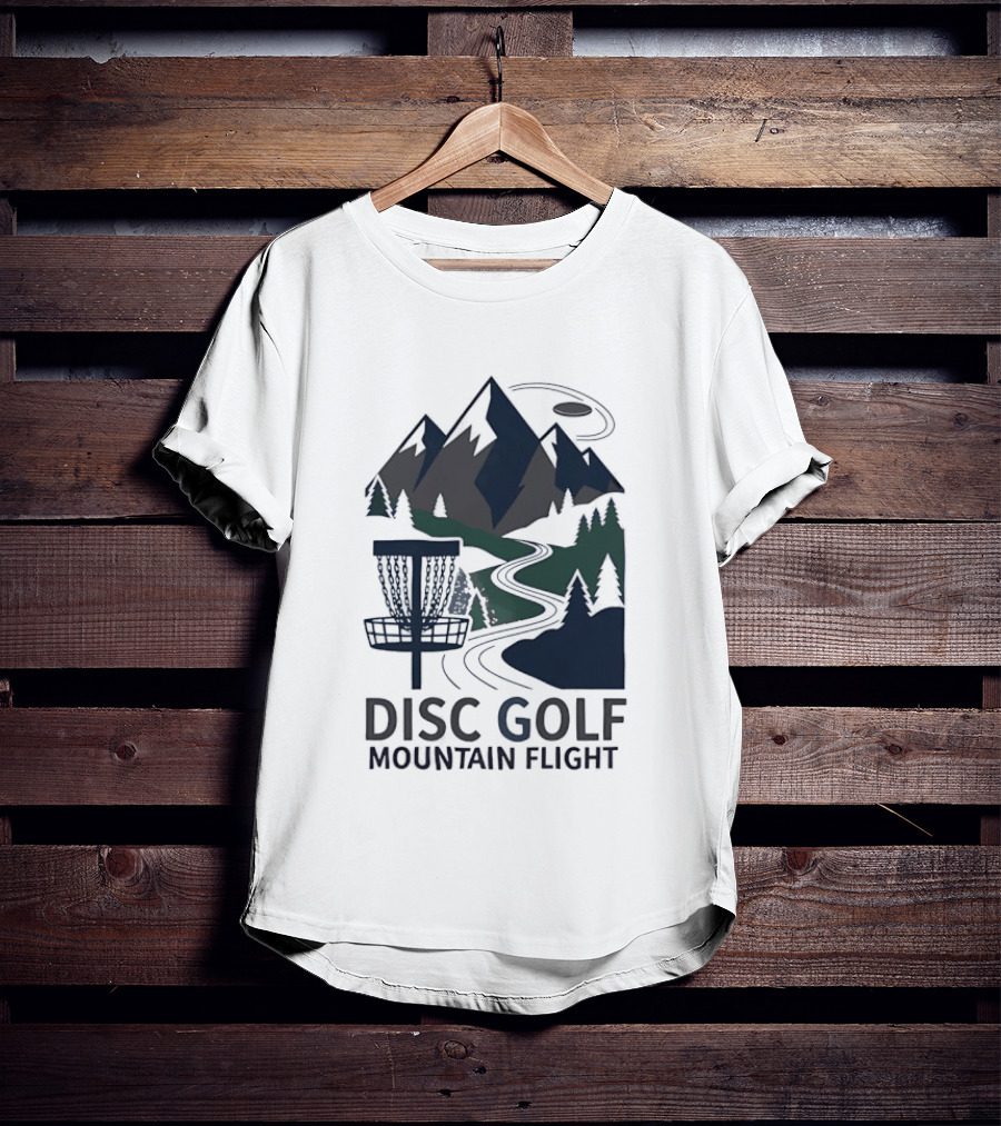 Disc Golf Mountain Flight Adventure Scenic Course T-Shirt