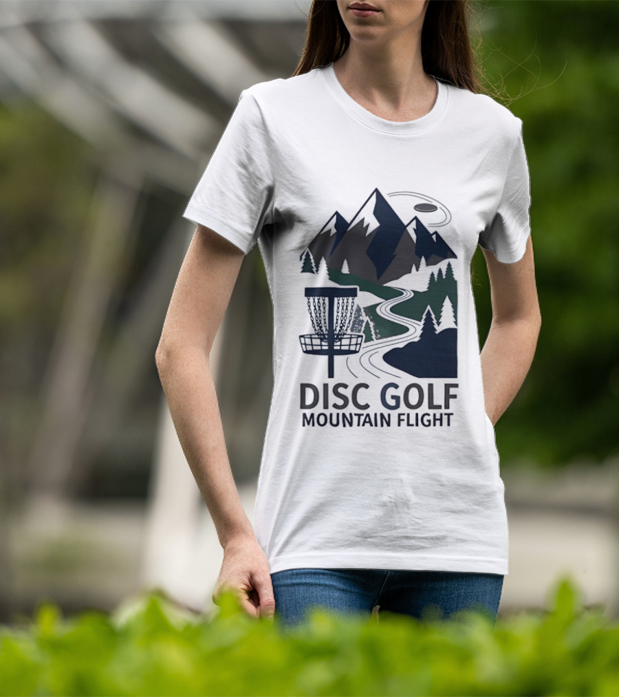Disc Golf Mountain Flight Adventure Scenic Course T-Shirt