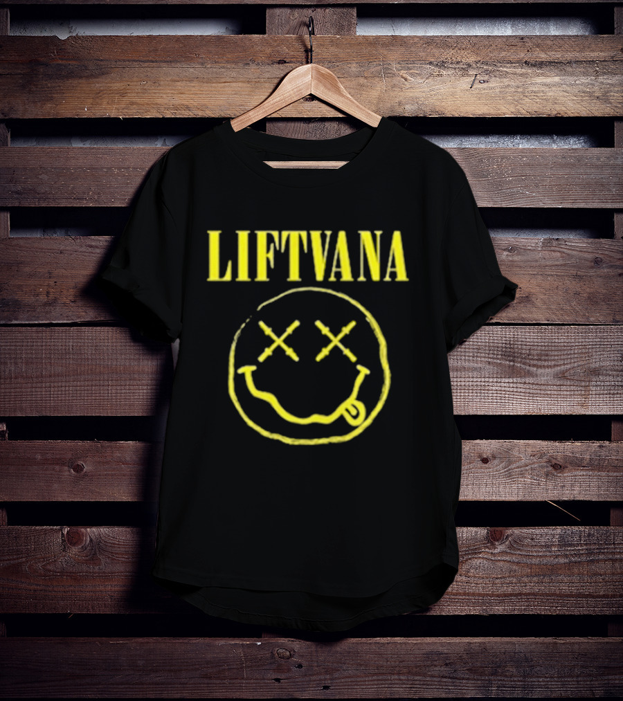 LIFTVANA Nirvana Smiley Face Icon With Yellow T-Shirt