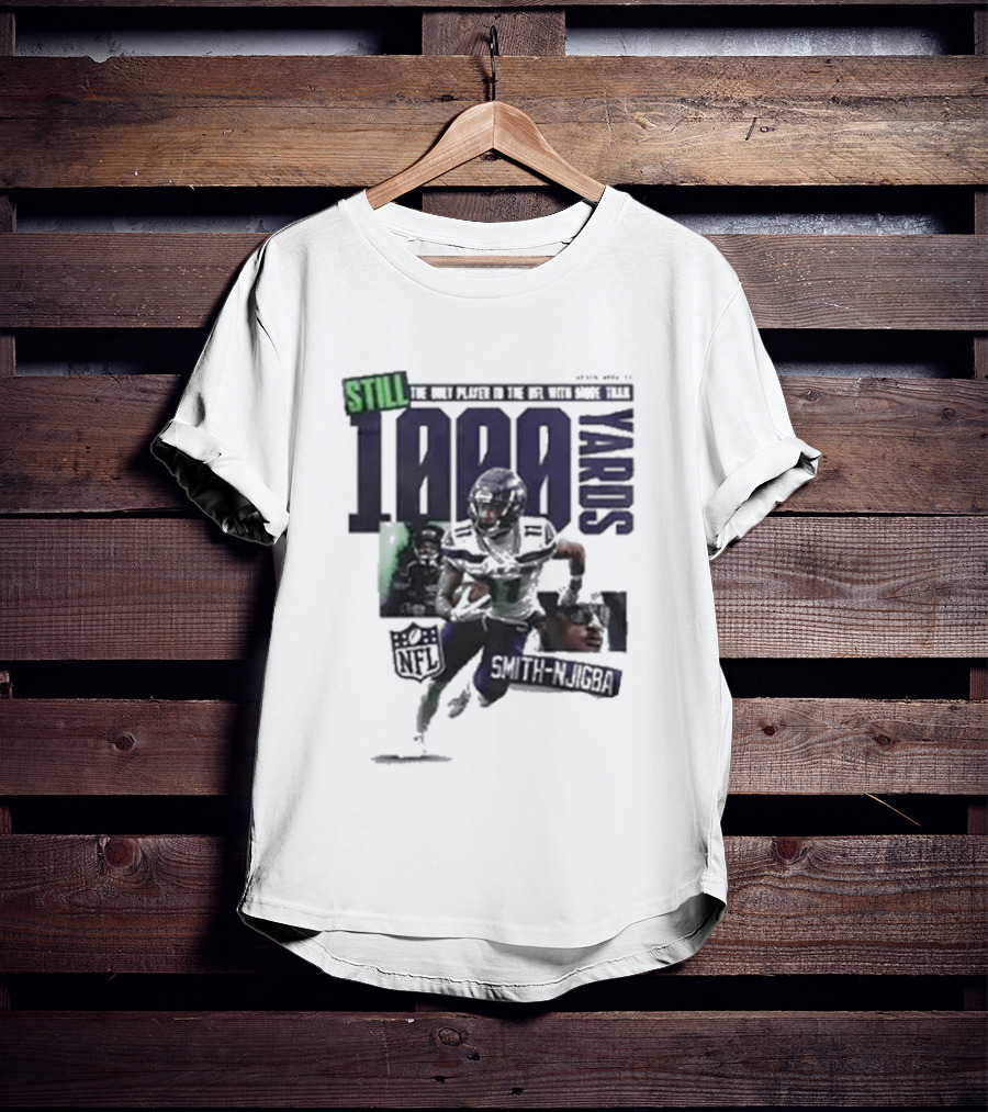 Jaxon Smith Njigba 1000 Yards Leading Receiver Seattle Seahawks T-Shirt
