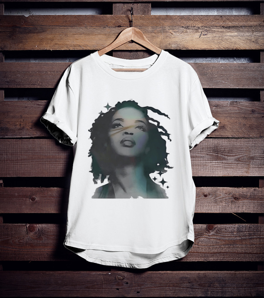 Lauryn Hill Watercolor Style Dreadlocks T-Shirt