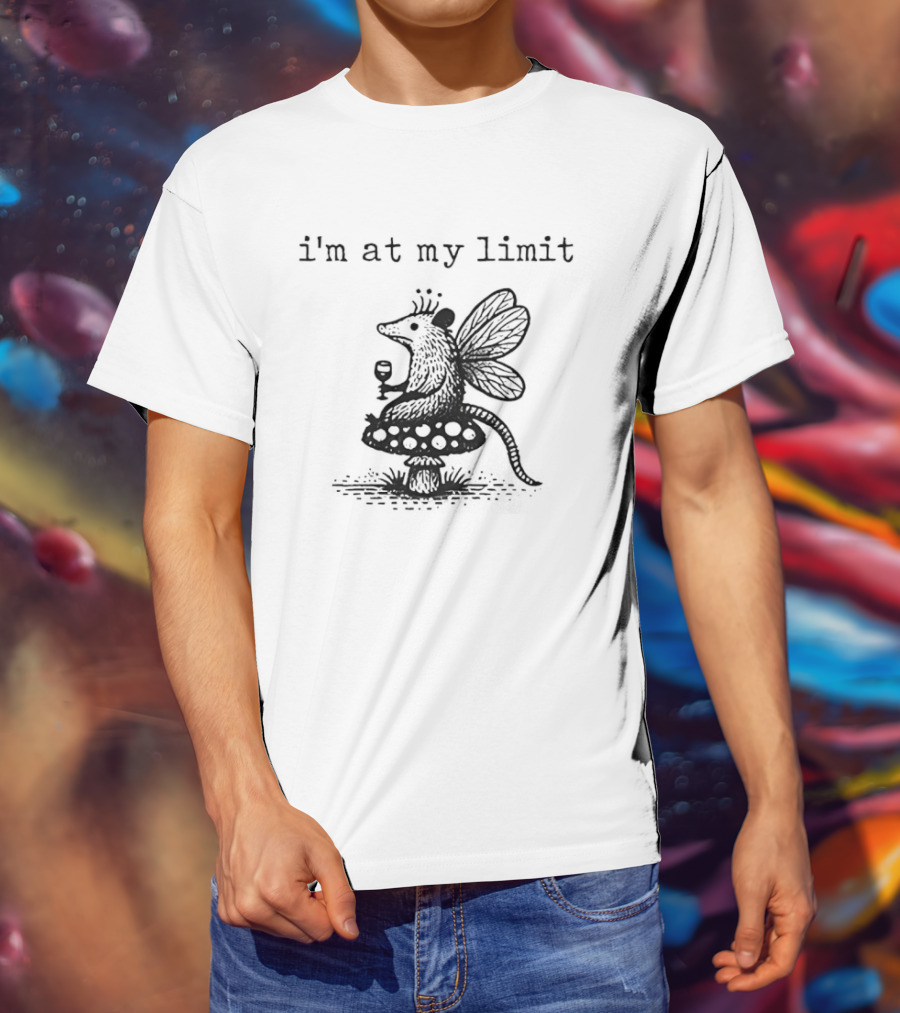 I'm At My Limit Opossum X Butterfly Crown Teacup T-Shirt