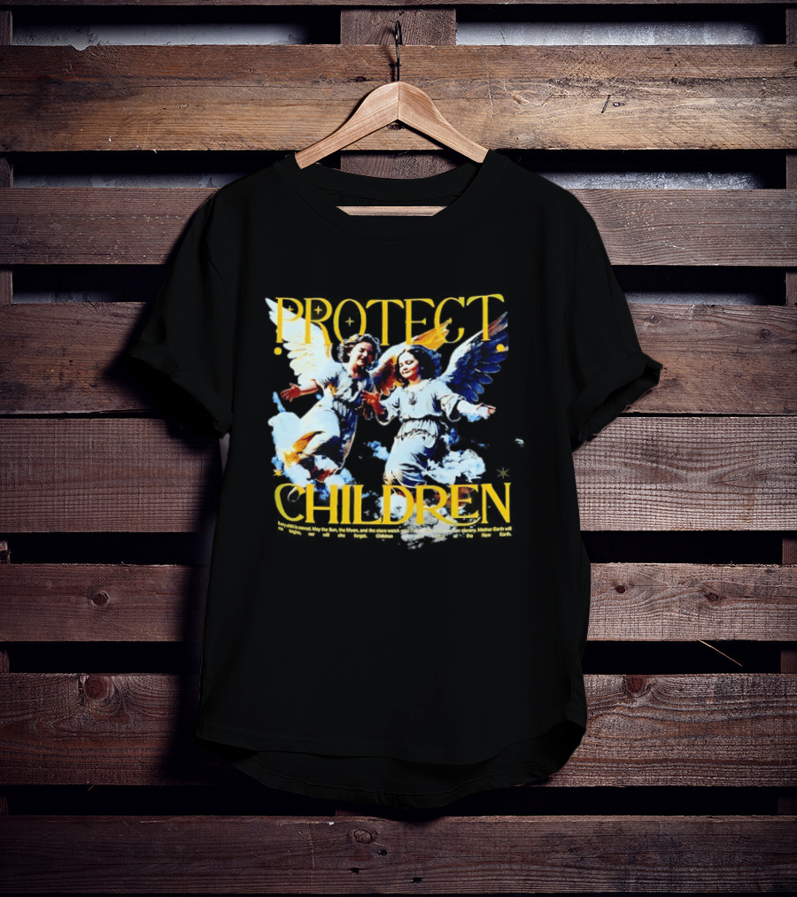 Protect Children Angel Guardians Heavenly Wings T-Shirt
