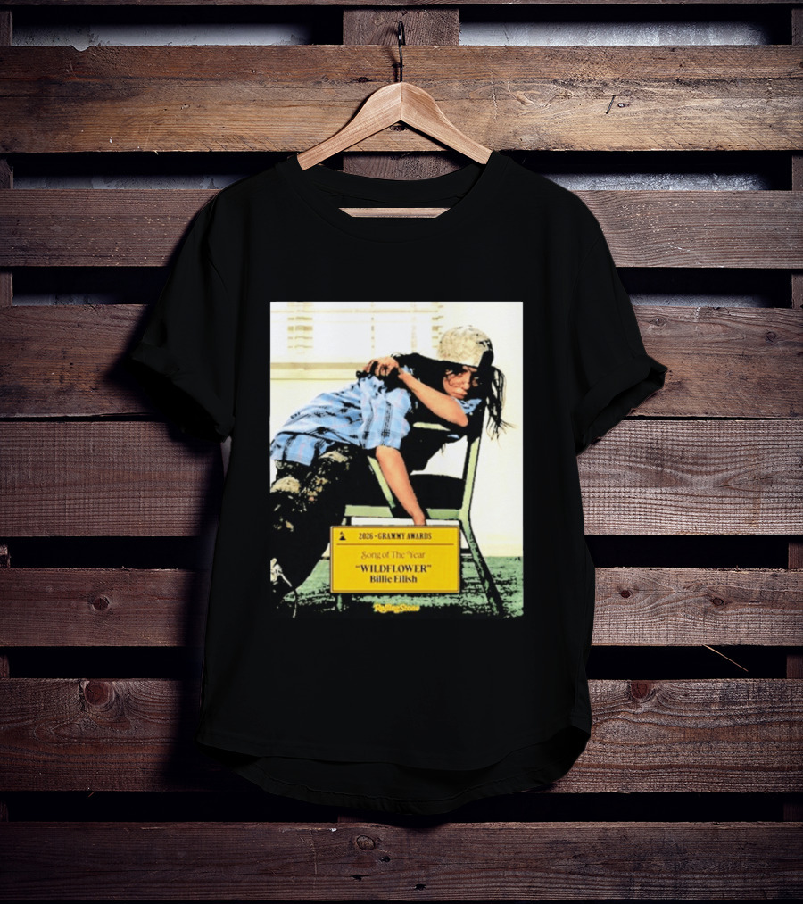 2026 Grammy Awards Song Of The Year Wildflower Billie Eilish Rolling Stone T-Shirt