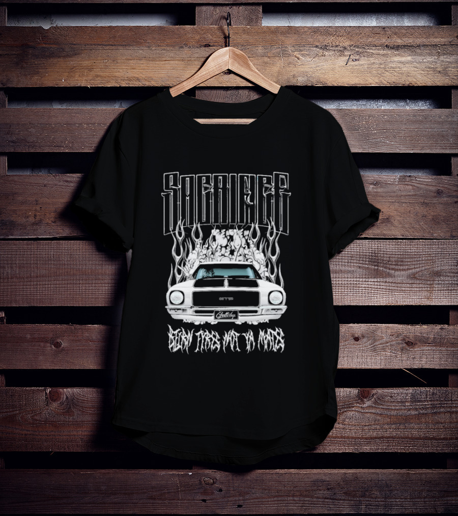 Sacrifice Burn Rubber Not Money HQ Holden GTS Monaro Geltchy T-Shirt