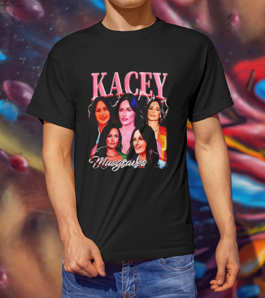 Kacey Musgraves Lightning Bold Portrait Collage T-Shirt