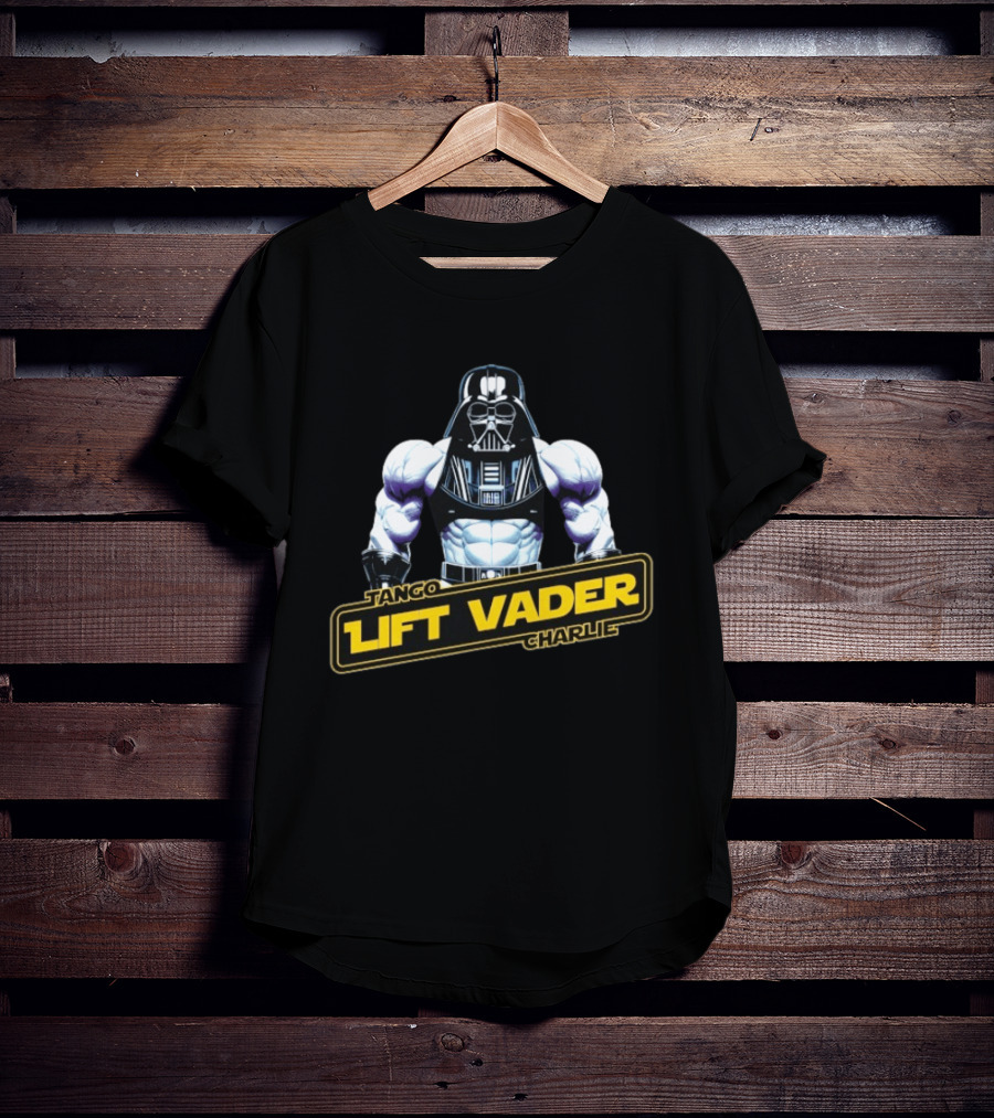 Tango Lift Vader Charlie Star Wars Buff Darth Vader T-Shirt