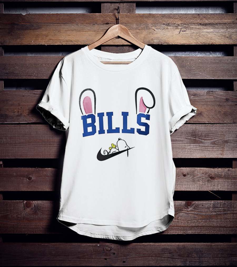 Buffalo Bills Peanuts Snoopy Woodstock Easter T-Shirt