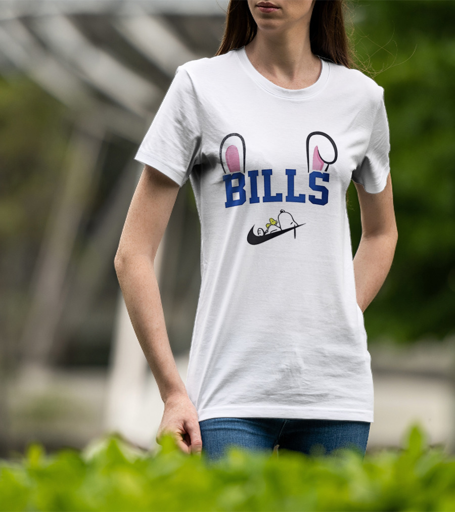 Buffalo Bills Peanuts Snoopy Woodstock Easter T-Shirt