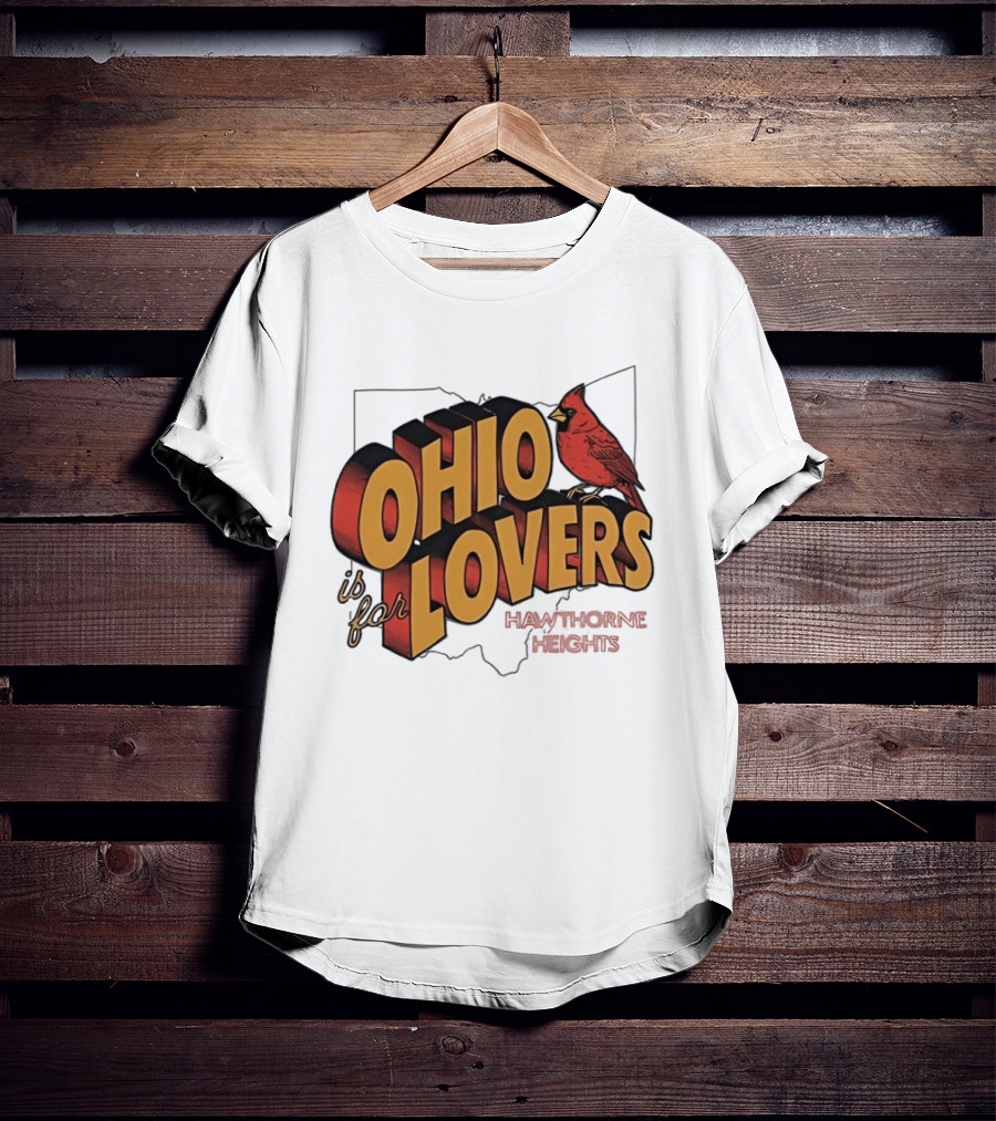Ohio Is For Lovers Hawthorne Heights Cardinal T-Shirt