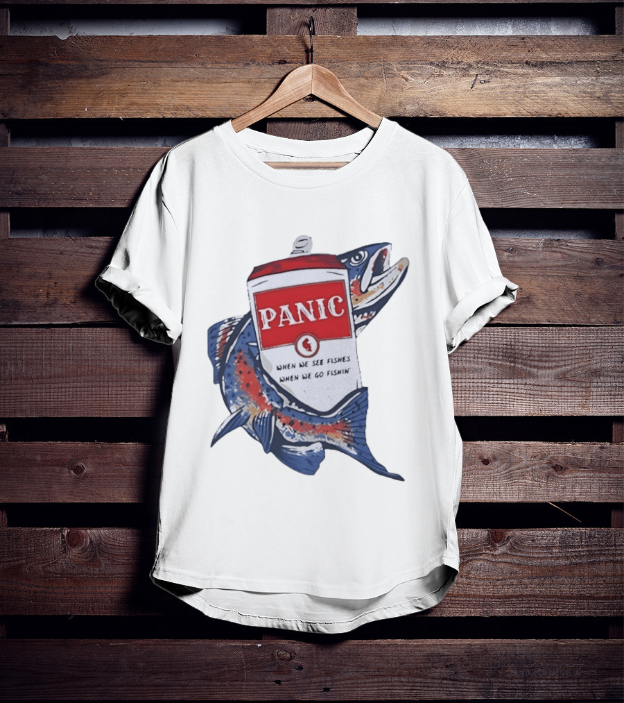 Widespread Panic When We See Fishes Go Fishin' WSMFP Fishing Lot T-Shirt