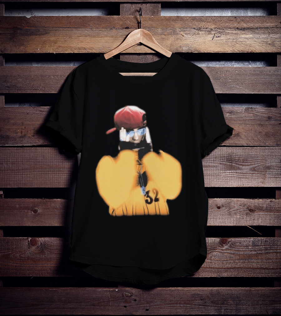 Billie Eilish Glasses Hit Me Hard And Soft Tour 2024 2025 Red Cap Style 32 T-Shirt