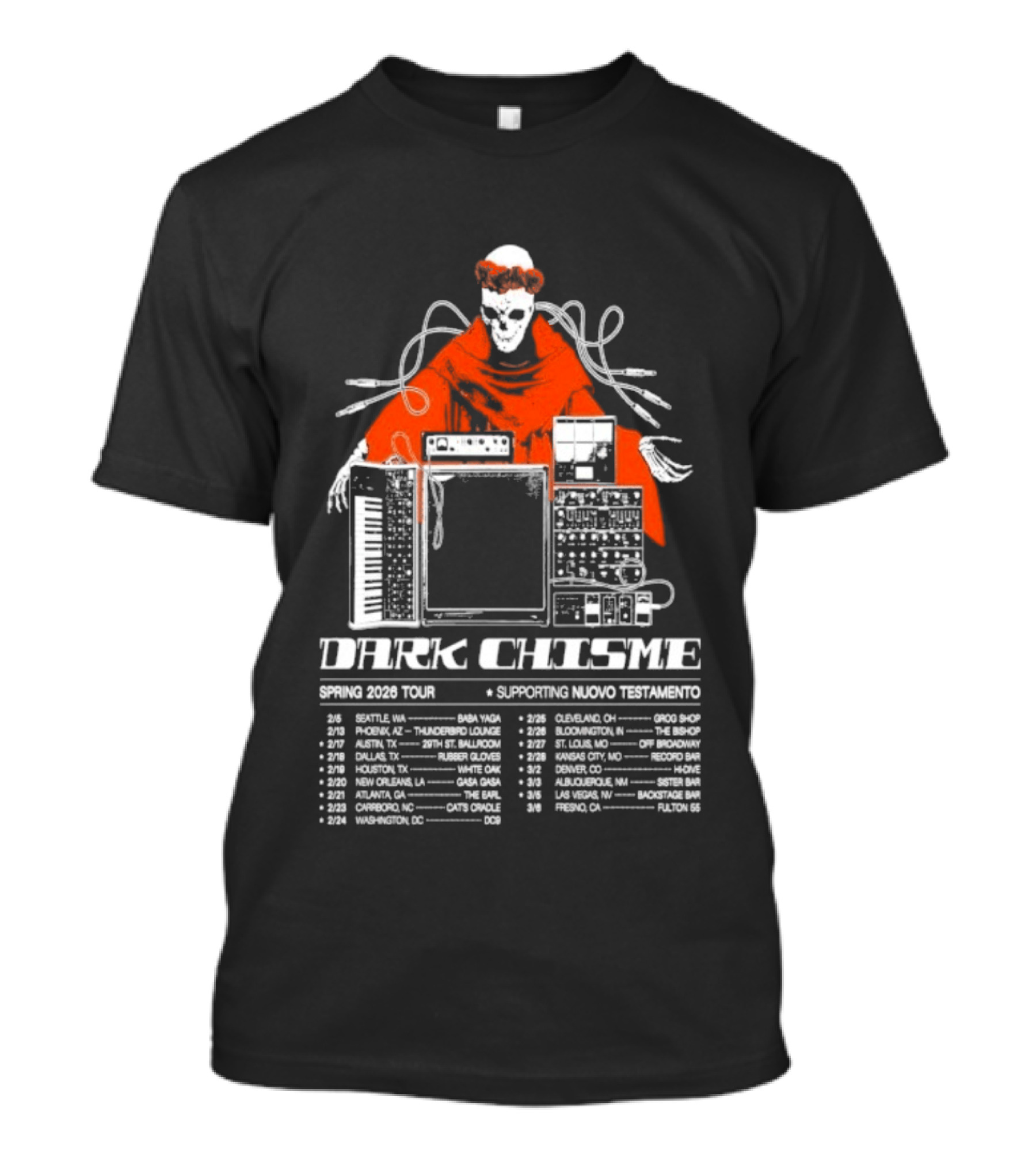 Dark Chisme Supporting Nuevo Testamento Spring 2026 Tour Dates T-Shirt
