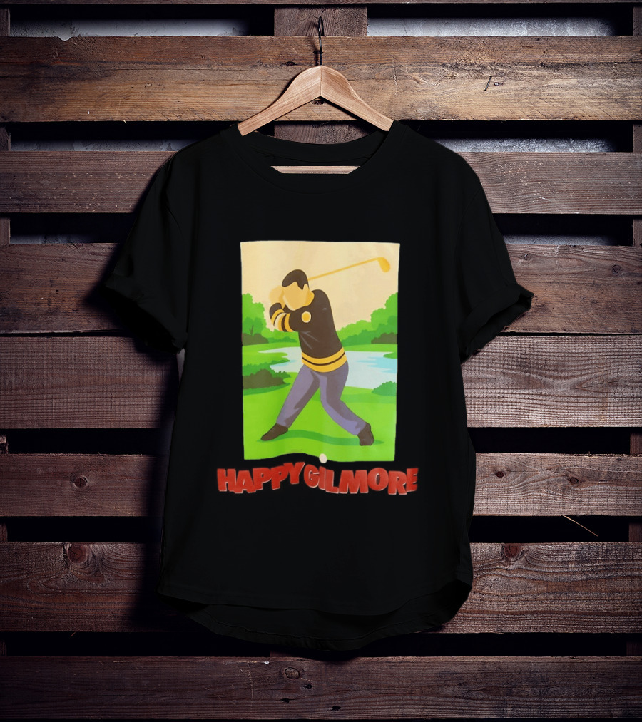 Happy Gilmore Hockey Player Golfing Pittsburgh Penguins T-Shirt