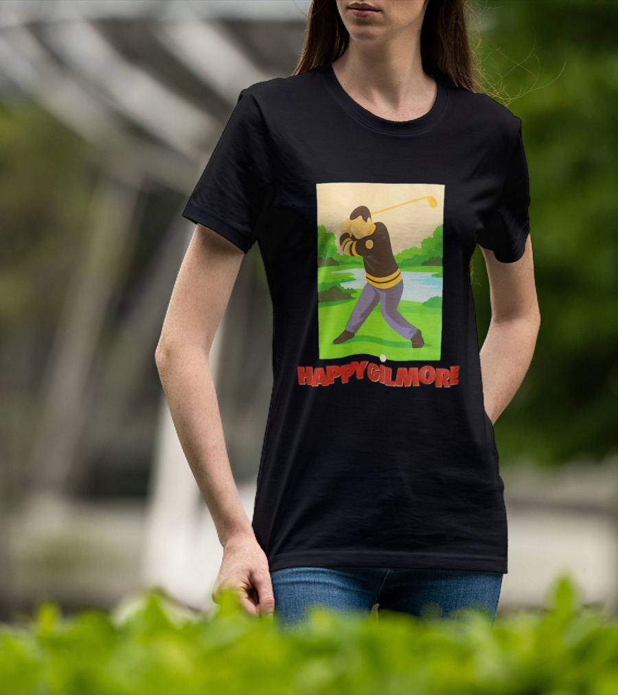 Happy Gilmore Hockey Player Golfing Pittsburgh Penguins T-Shirt