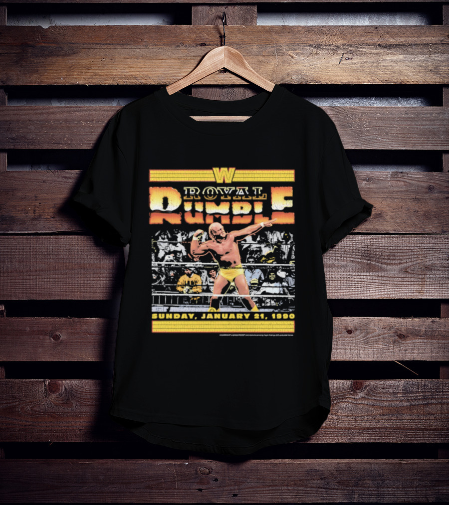 WWF Royal Rumble 1990 Hulk Hogan Sunday January 21 Wrestler T-Shirt