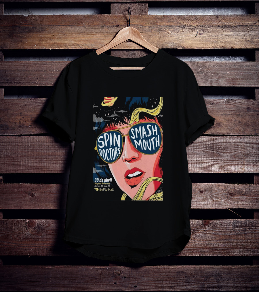 Spin Doctors Smash Mouth Concert 30 De Abril BeFly Hall 2026 Belo Horizonte Brazil T-Shirt