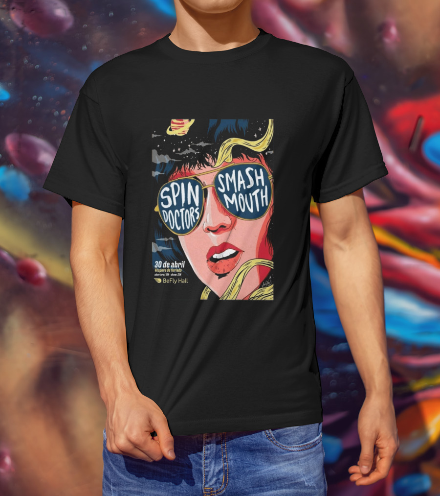 Spin Doctors Smash Mouth Concert 30 De Abril BeFly Hall 2026 Belo Horizonte Brazil T-Shirt