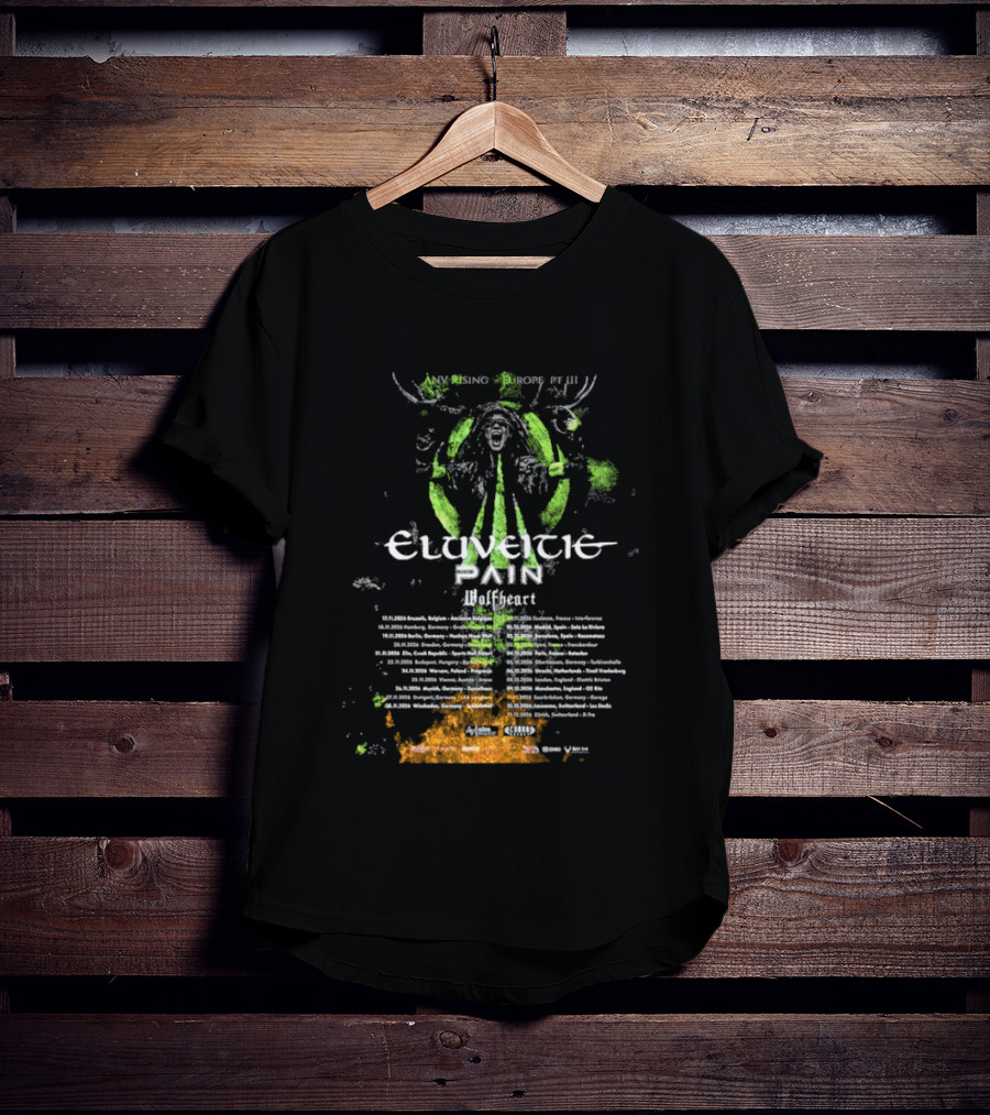 Eluveitie Pan European Tour 2026 Dates Part 3 Music Event T-Shirt