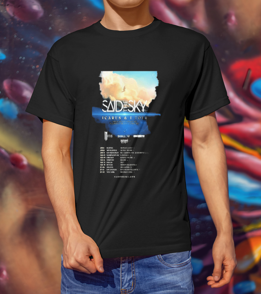 Said The Sky Icarus & I Tour 2026 Dates Clouds Shallou Special Guest T-Shirt