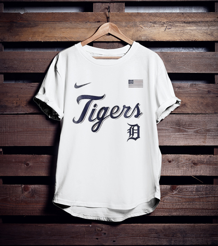 Nike Detroit Tigers USA 250th Anniversary Baseball Celebration T-Shirt