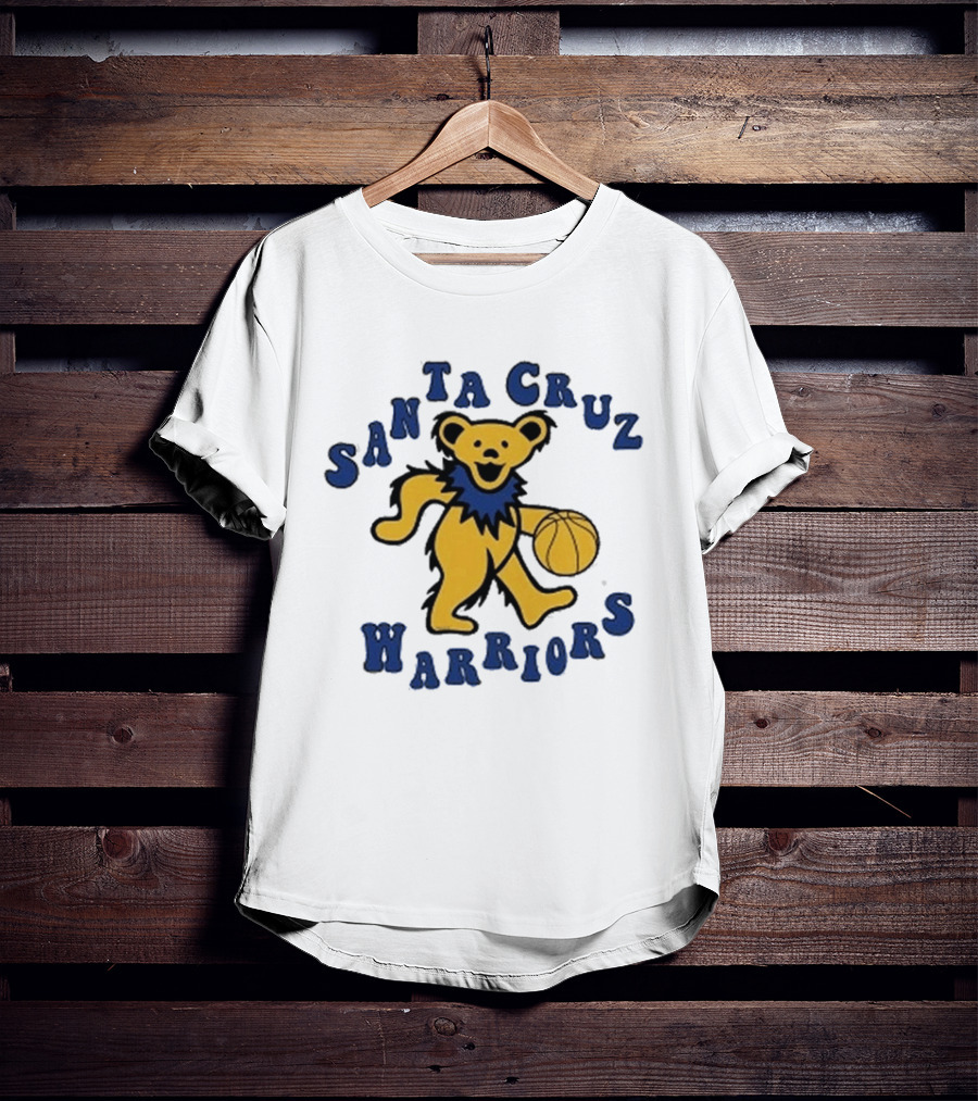 Grateful Dead SCW Bear Santa Cruz Warriors Basketball T-Shirt
