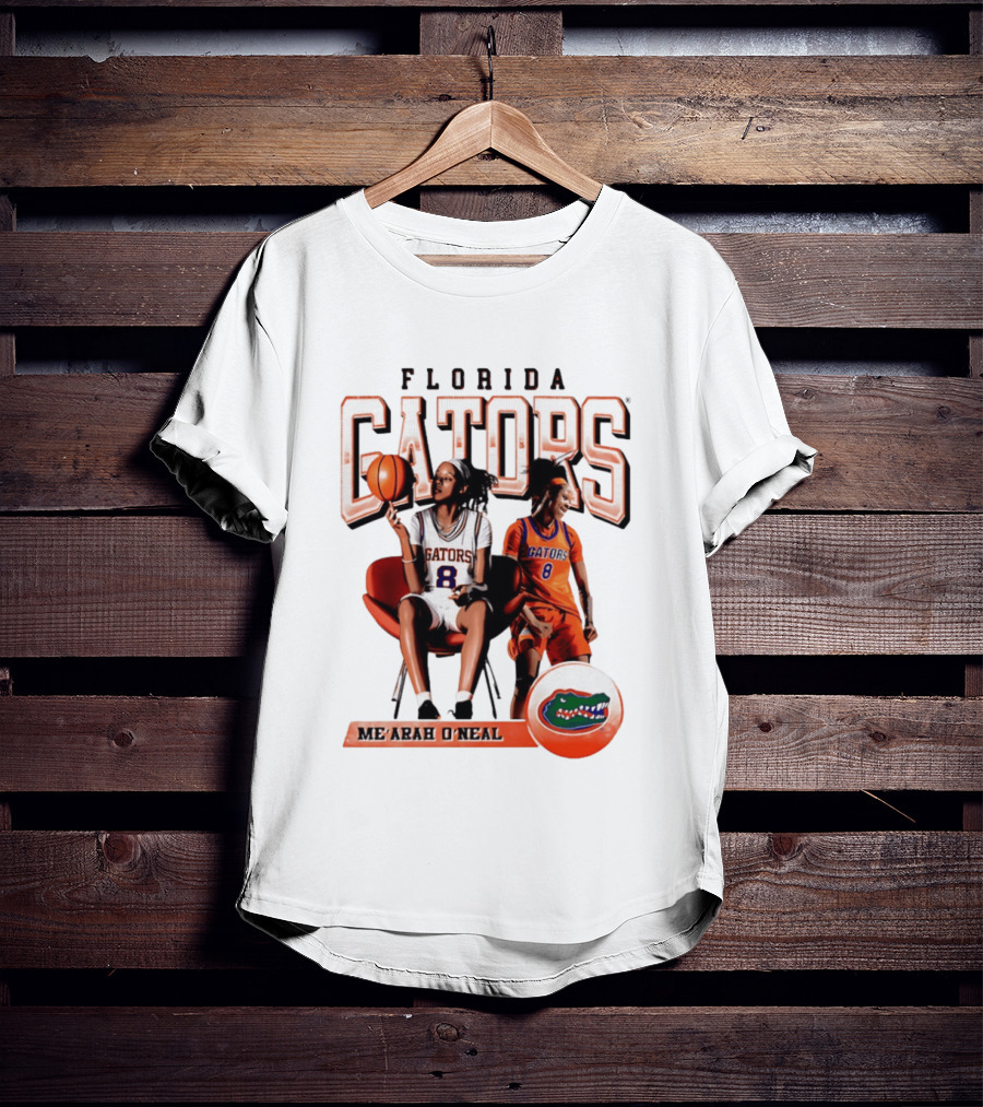 Florida Gators Me'Arah O'Neal Basketball Player 8 T-Shirt