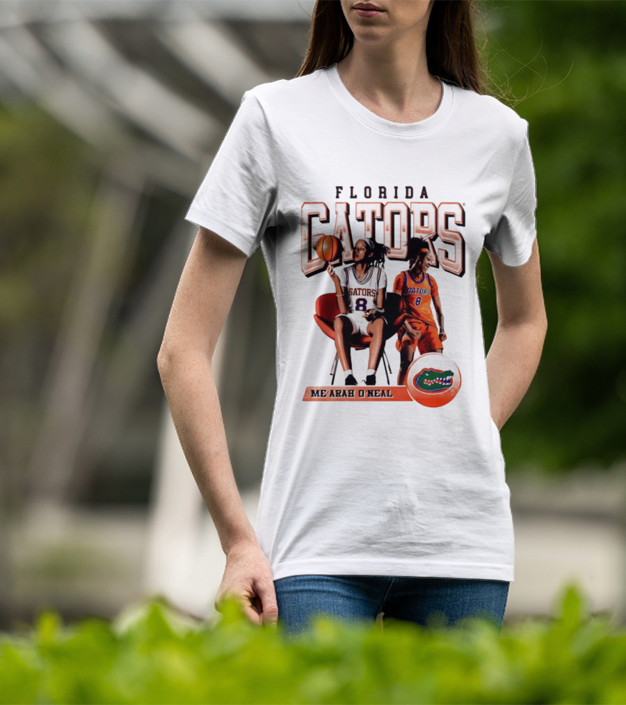 Florida Gators Me'Arah O'Neal Basketball Player 8 T-Shirt