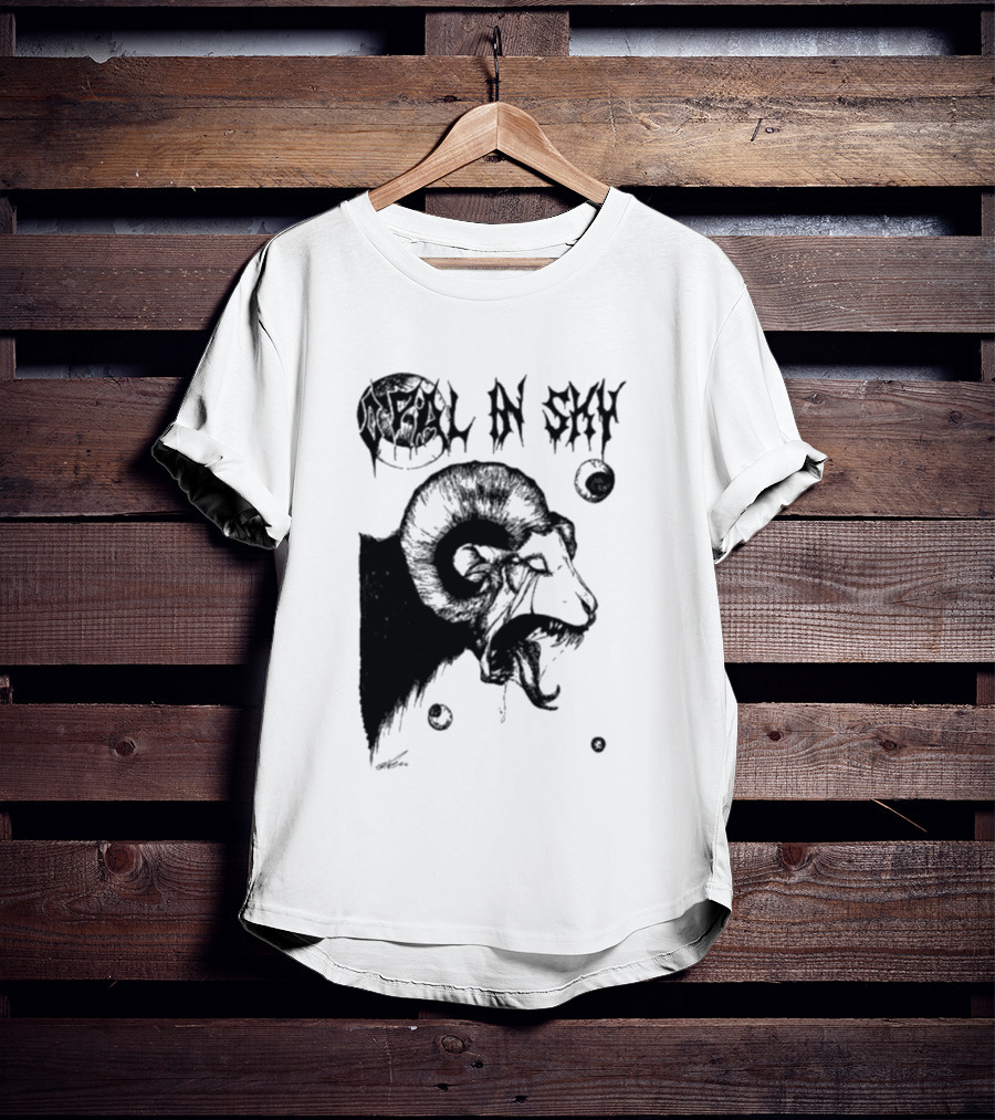 Olivia Dark Opal In Sky Satanic Ram T-Shirt