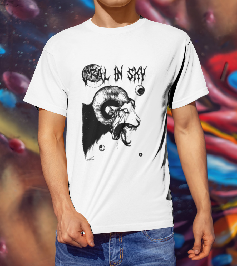 Olivia Dark Opal In Sky Satanic Ram T-Shirt