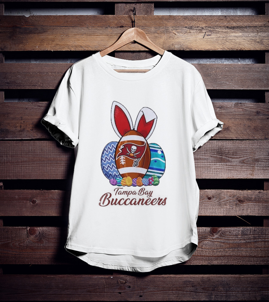 Tampa Bay Buccaneers Easter Bunny Football Eggs Buccaneers T-Shirt