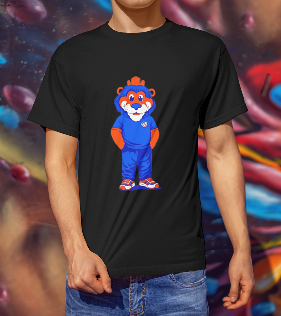 FC Cincinnati Casual Gary Mascot Blue And Orange Outfit T-Shirt