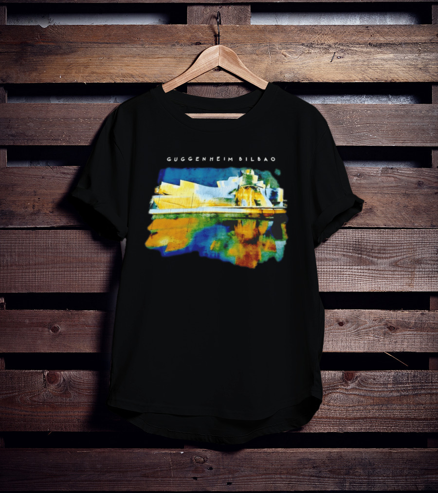 Guggenheim Bilbao Museum Painting Abstract Art Reflection T-Shirt