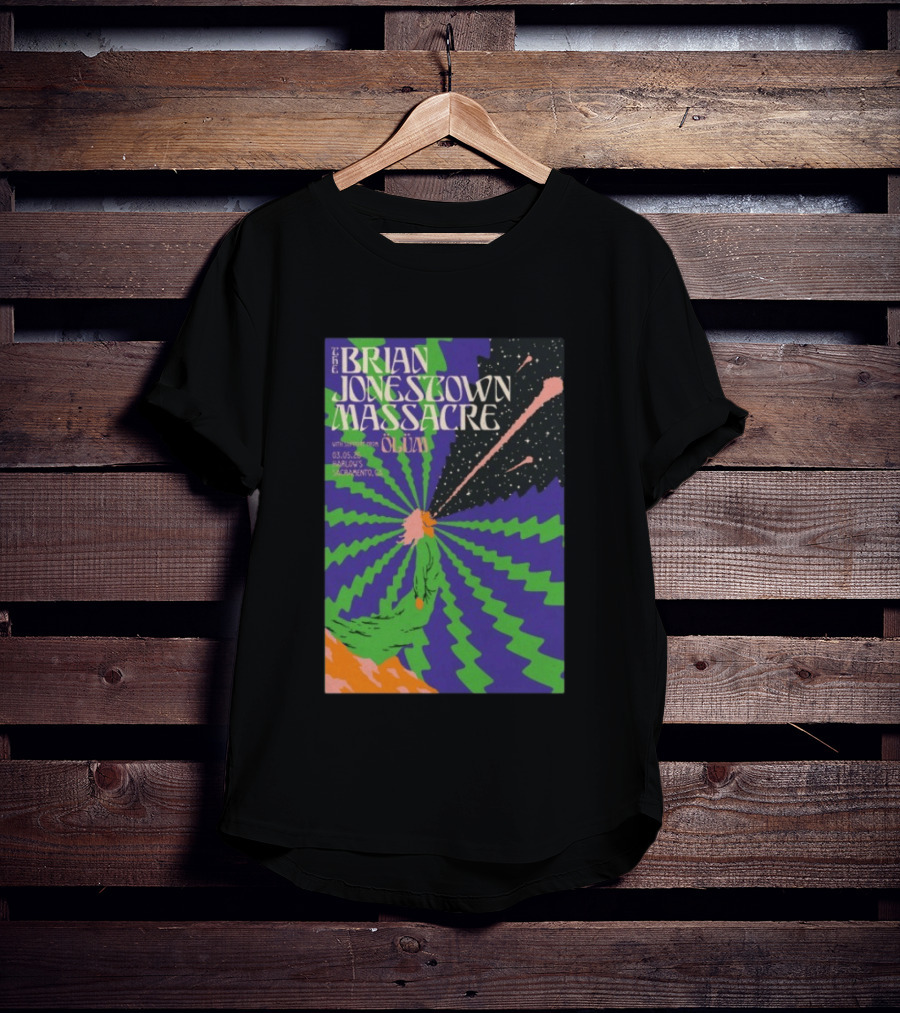 The Brian Jonestown Massacre Sacramento March 5 2026 Oliva Event Flyer At Harlows T-Shirt