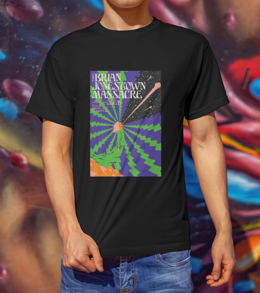 The Brian Jonestown Massacre Sacramento March 5 2026 Oliva Event Flyer At Harlows T-Shirt