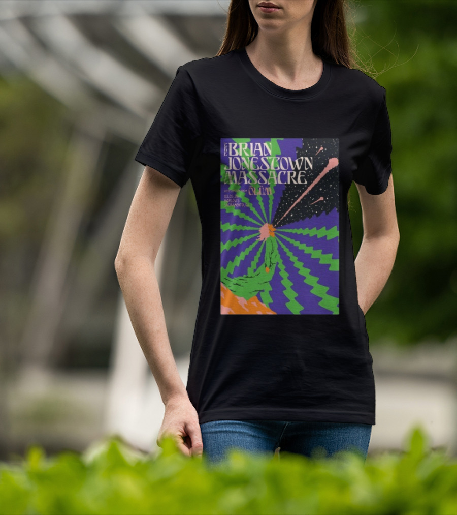 The Brian Jonestown Massacre Sacramento March 5 2026 Oliva Event Flyer At Harlows T-Shirt