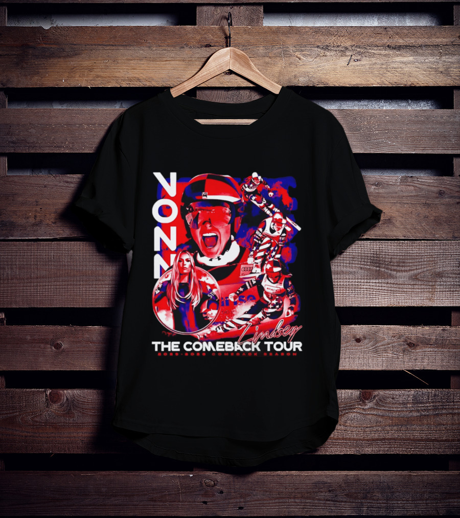 Lindsey Vonn The Comeback Tour Skiing Champion T-Shirt