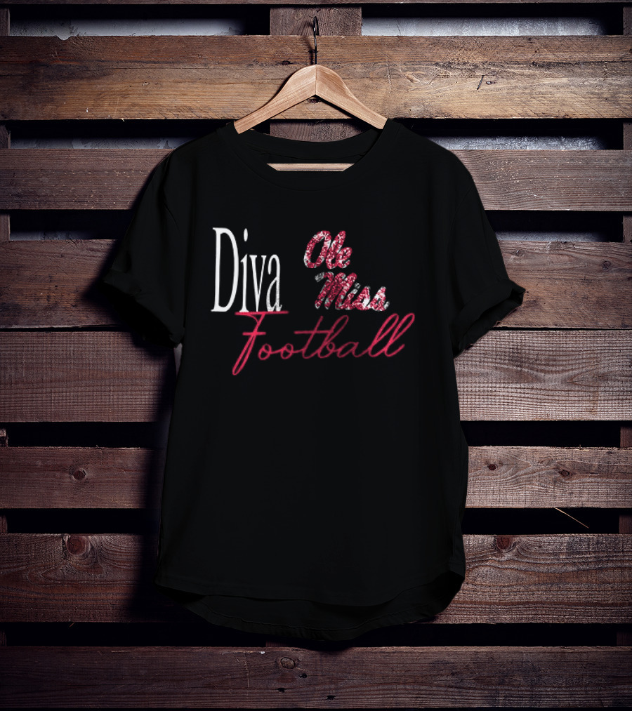 Ole Miss Football Diva T-Shirt