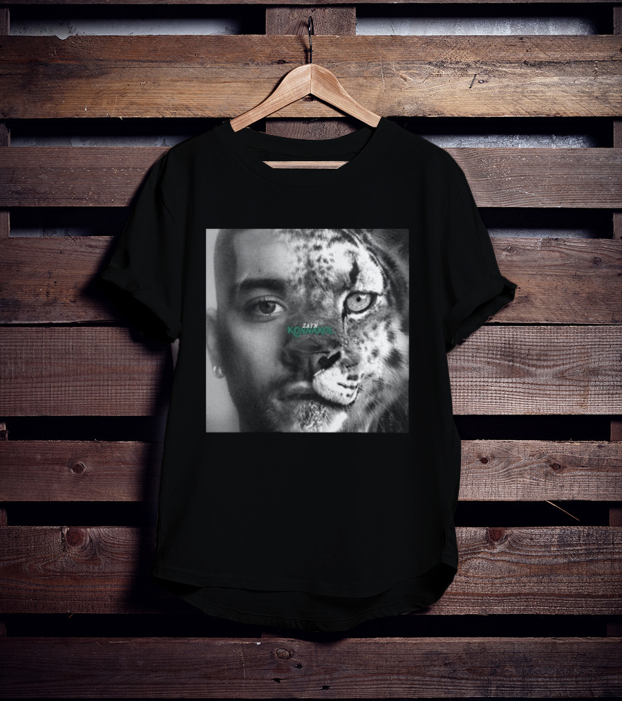 Zayn Malik Konnakol Album Cover Half Face Cheetah Release April 17 2026 T-Shirt