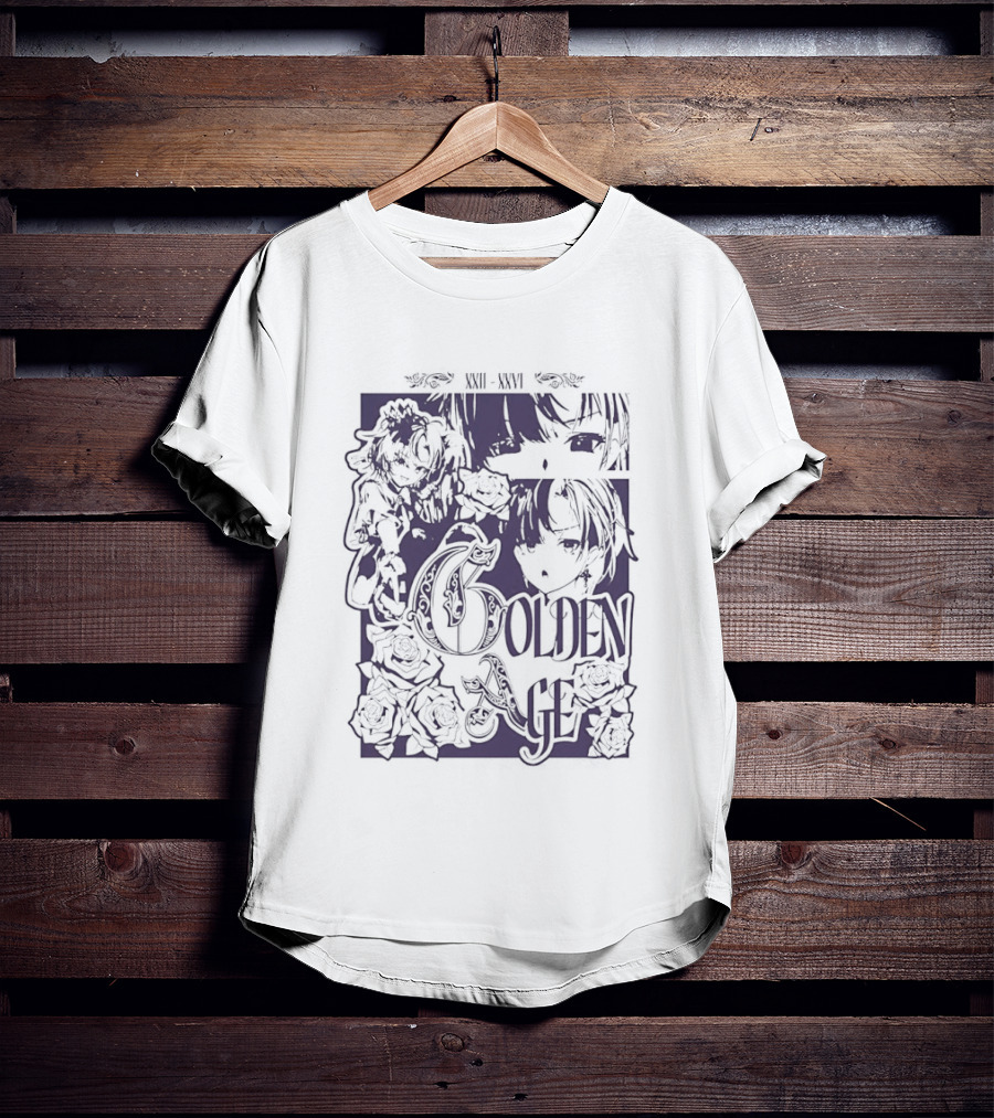 Golden Age Rin Penrose Anime Roses T-Shirt