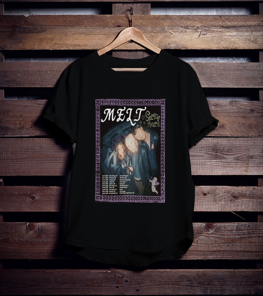 Melt Spring Tour 2026 State College Birmingham Charlottesville Dates T-Shirt