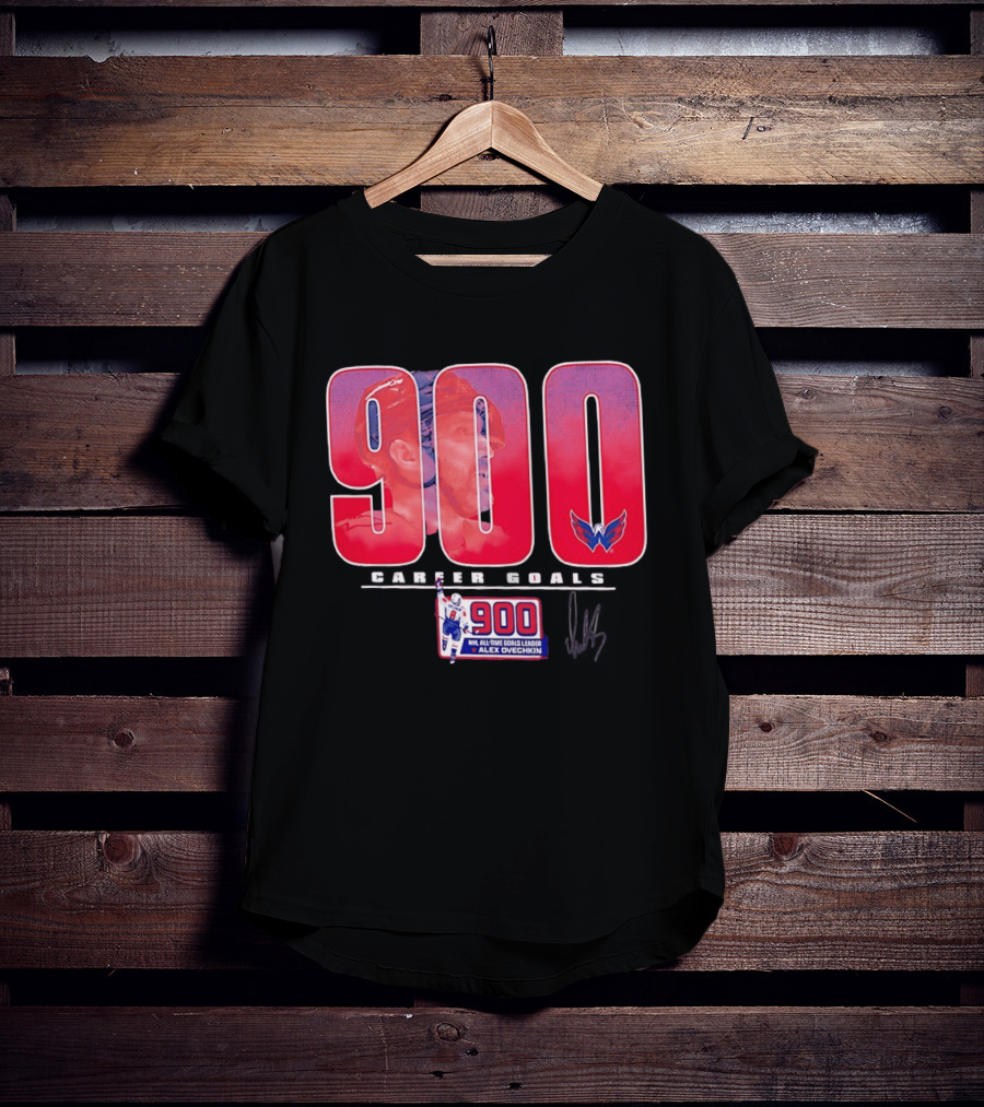 Washington Capitals Alex Ovechkin 900 NHL Career Goals All Time Goals Leader T-Shirt